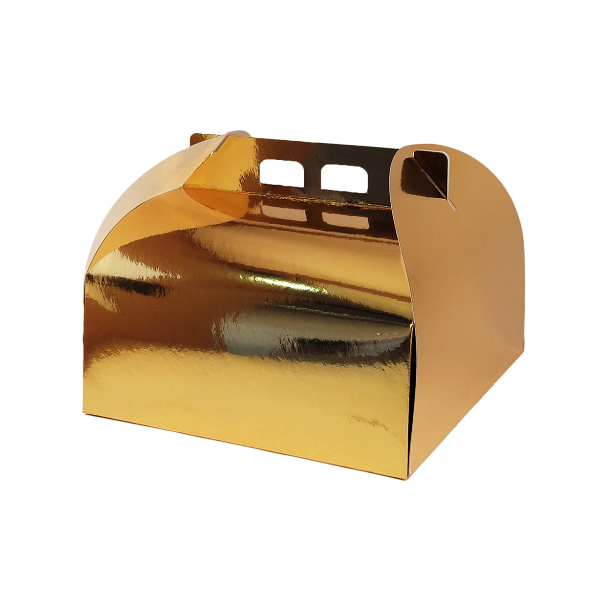 Cutie pentru tort, aurie, 27x27 cm