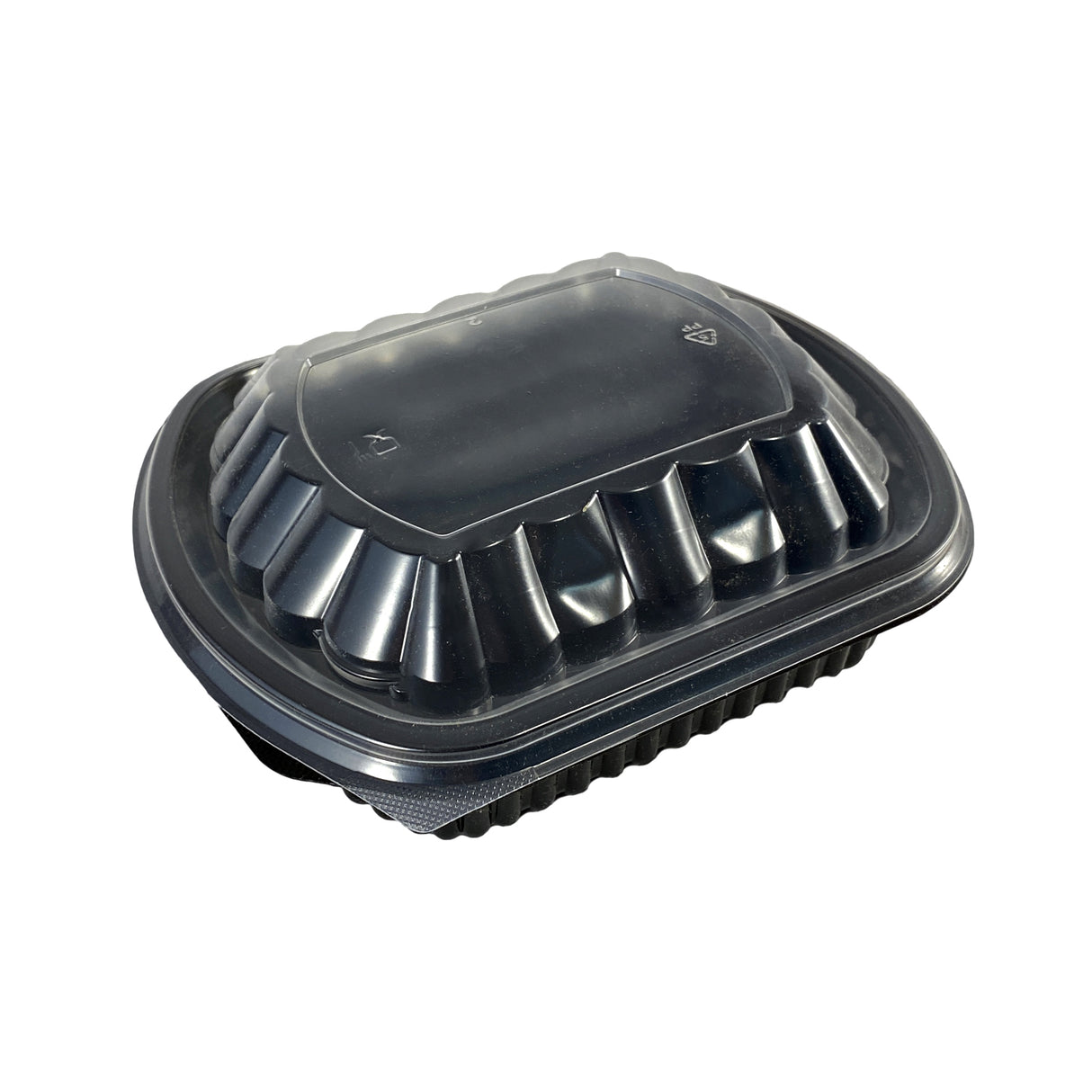 Caserolă, oval, PP negru, 1000 cc, (50buc/set)