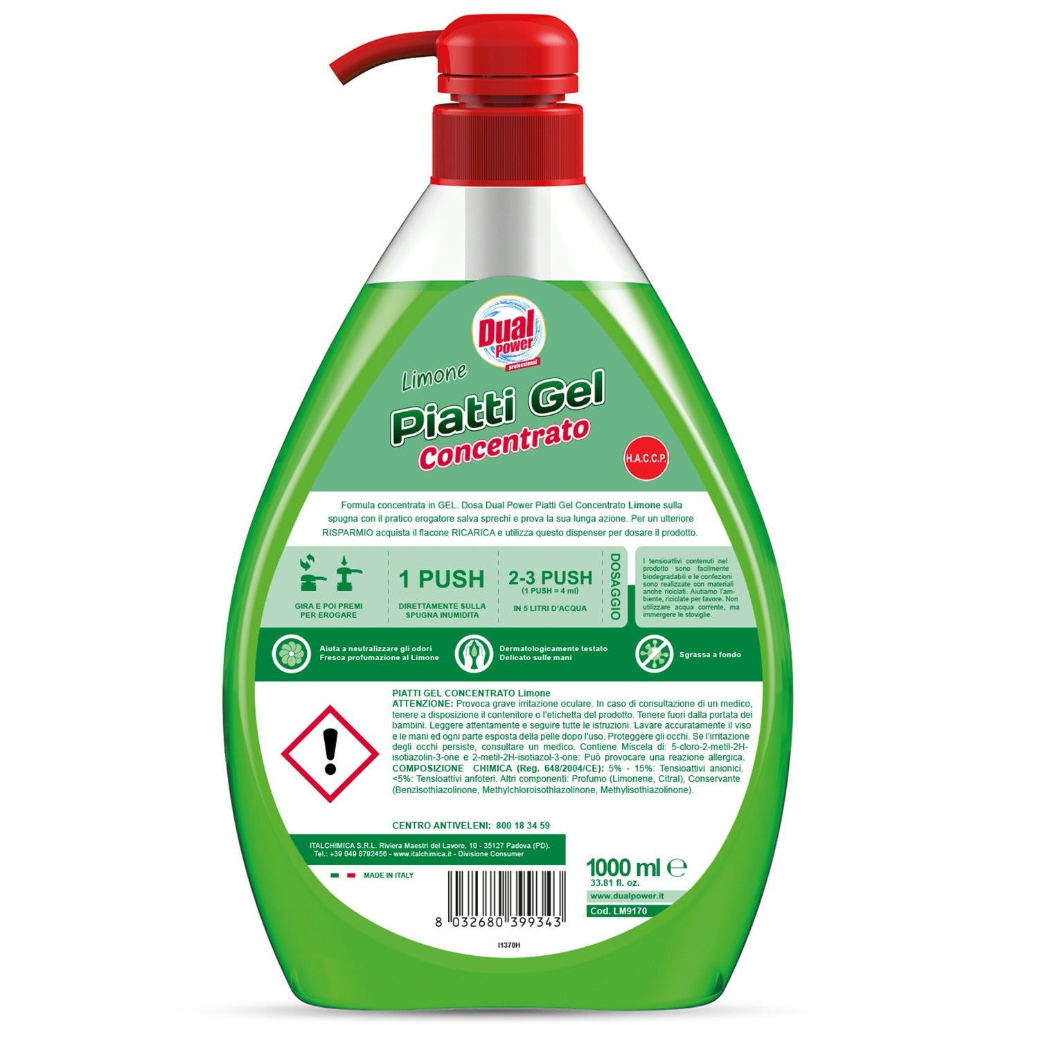 Gel de vase concentrat, lamaie, Dual Power, 1 L