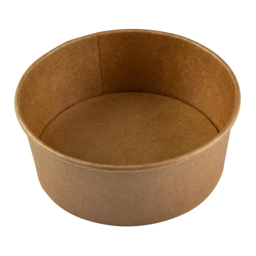 Bol pentru salată, din carton, cu capac transparent, 1300ml, (50buc/set)