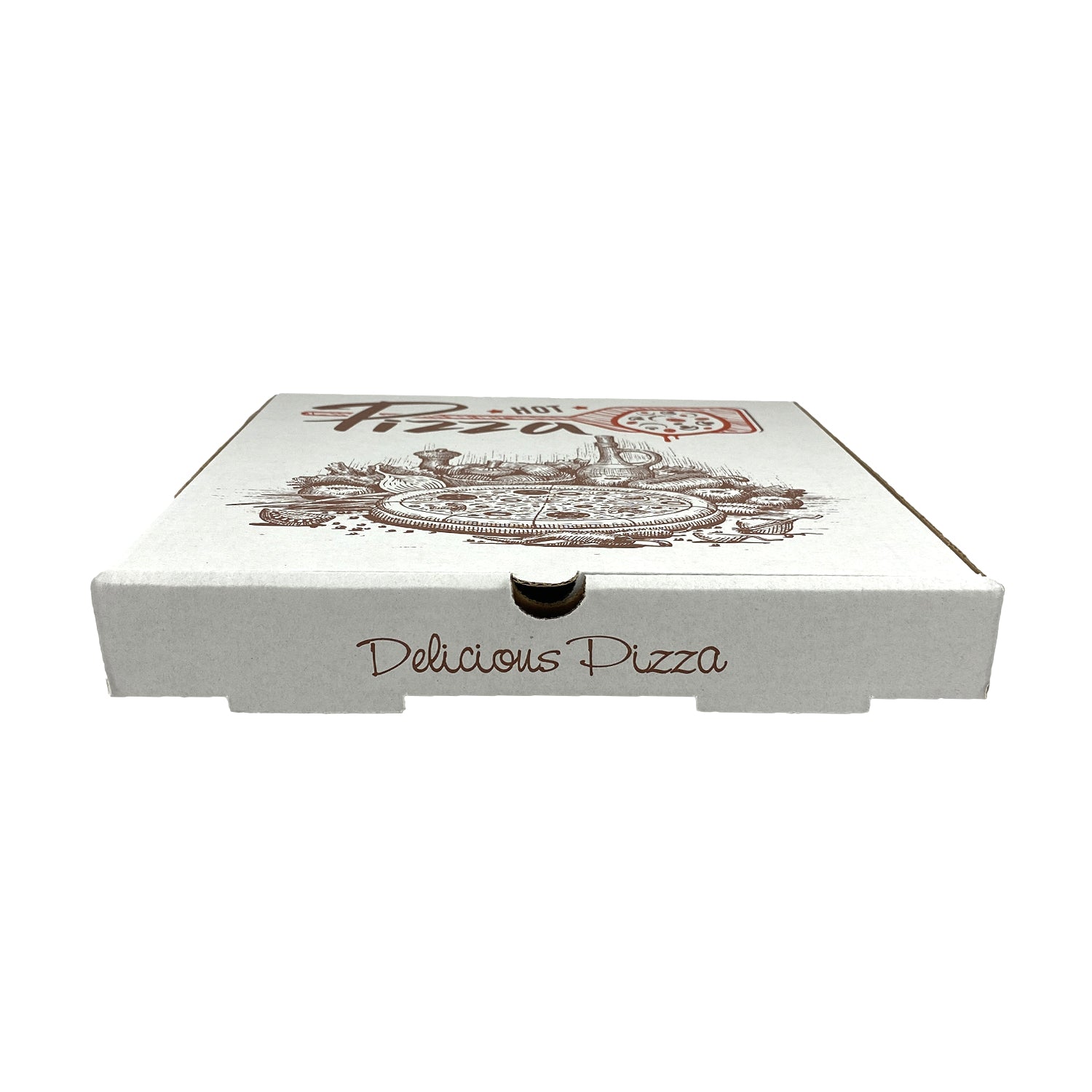 Cutie pentru pizza, alba 25x25 cm, (100 buc/set)