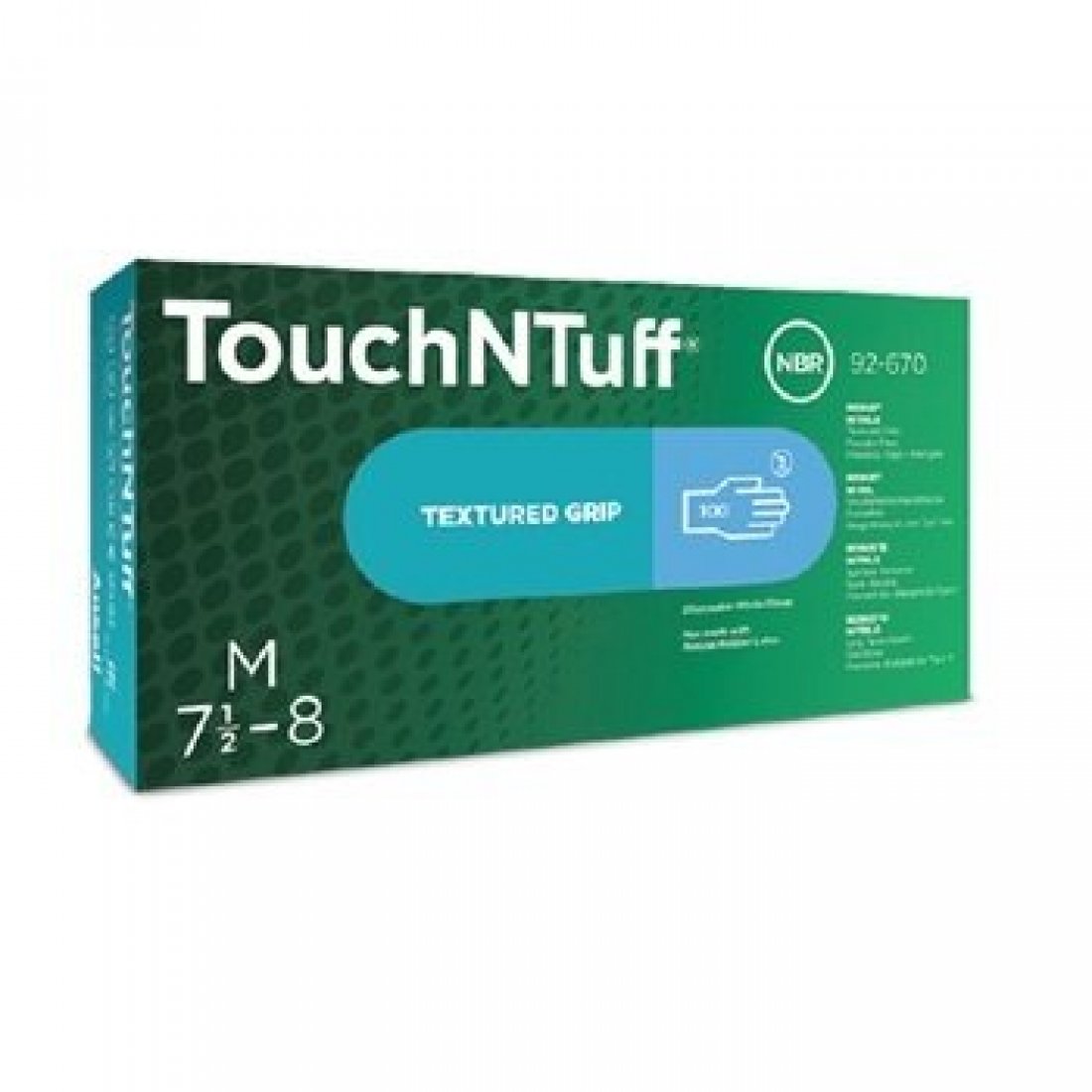 Manusi super rezistente, nitril, nepudrate TouchNTuff ANSELL, marimea L, (100buc/set)