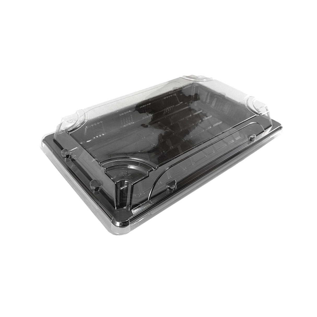Caserola pentru sushi cu capac transparent, 21x13 cm, (100 buc/set)