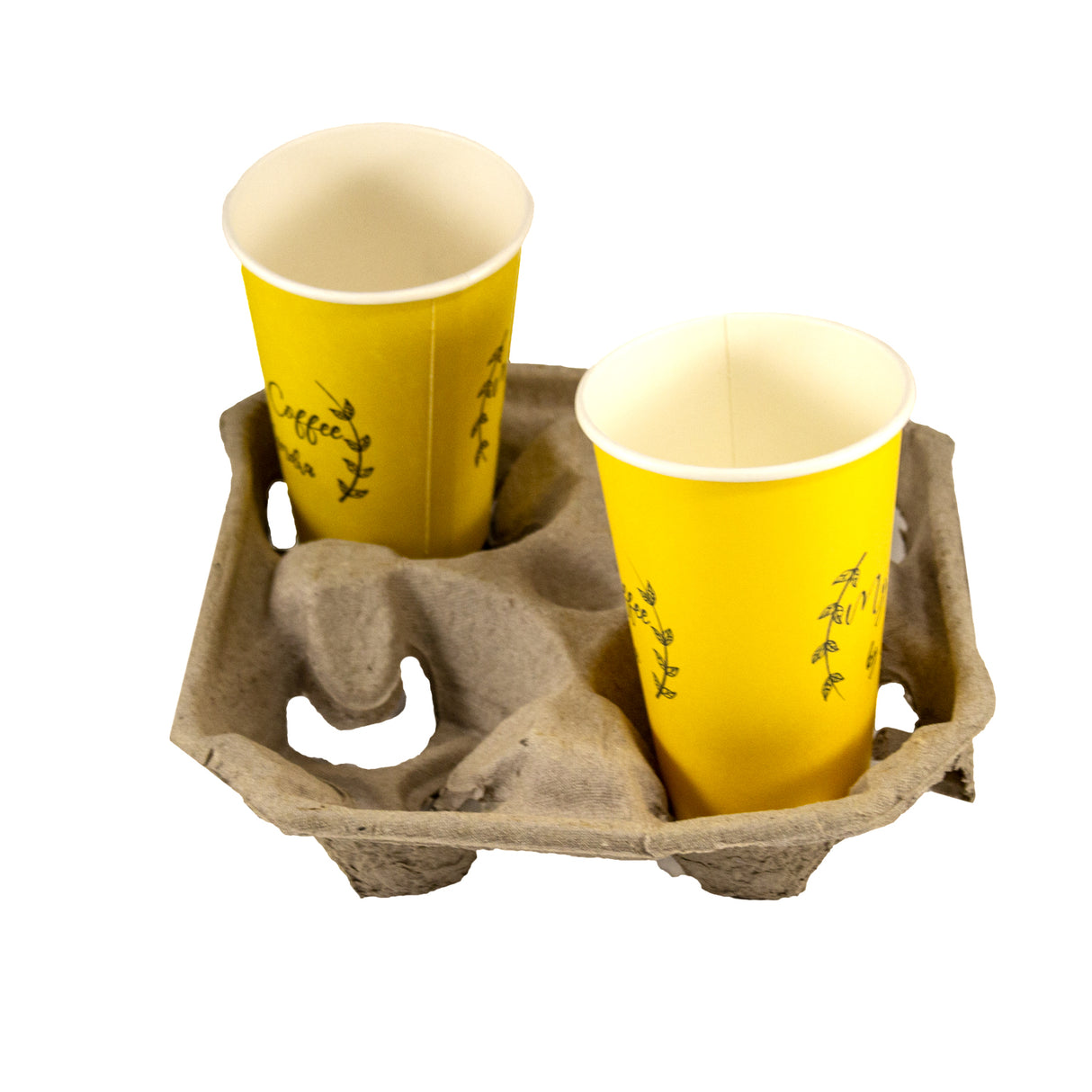 Suport pentru 4 pahare, din carton, tip cofrag