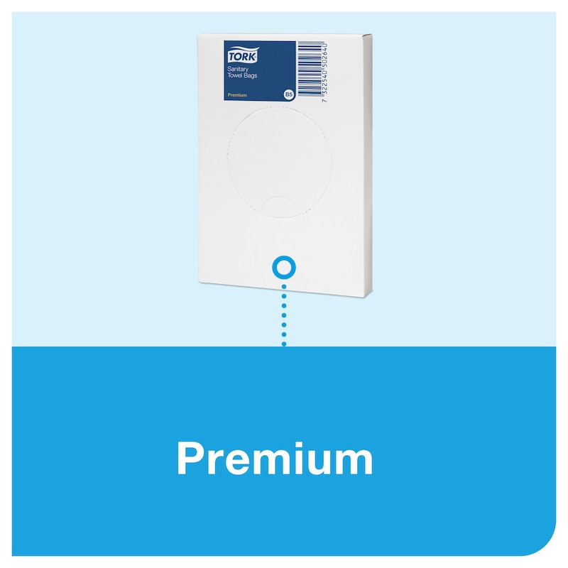 Tork Dozator de Pungi Igienice Negru B5