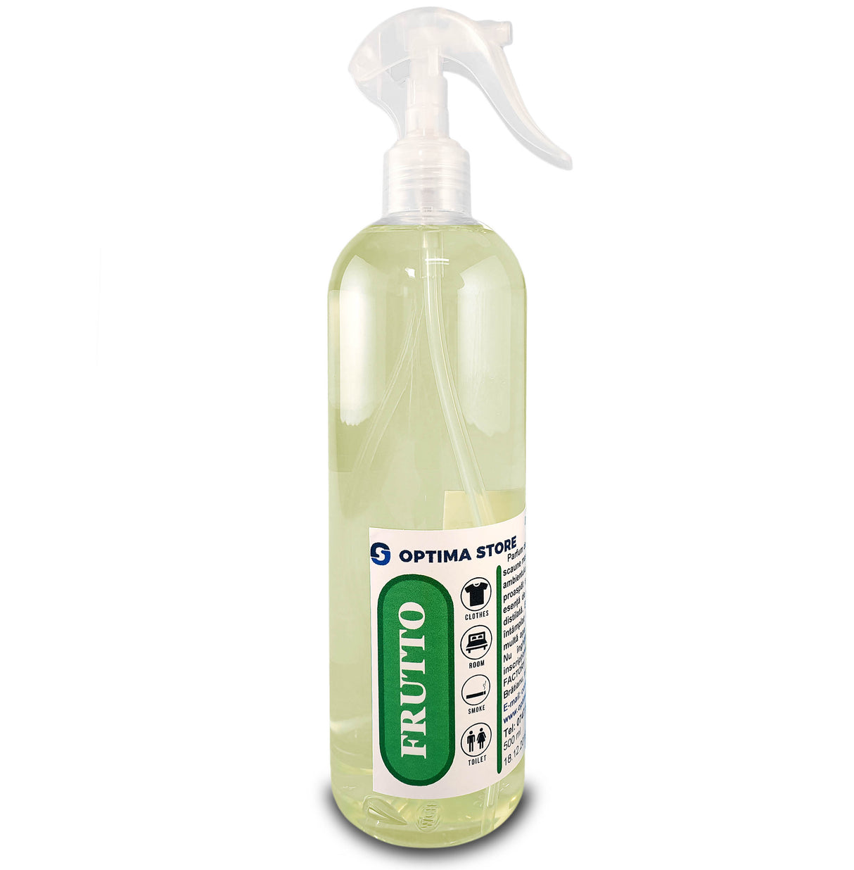 Odorizant profesional cu aroma de bubble gum si fructe FRUTTO OPTIMA STORE 500 ml pentru textile si ambient
