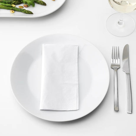 Servetele Mank Tissue, crem, 33x33 cm, pliat in 8, ecologice, biodegradabile, (100buc/set)