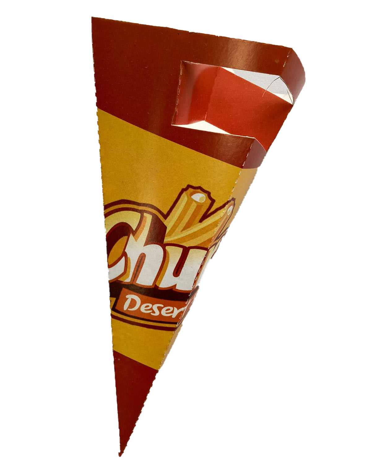 Cornet Churros, Kraft natural, Multicolor, 21x8 cm, (250buc/set)