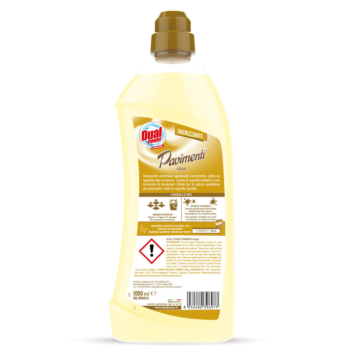 Detergent pentru pardoseli, argan, Dual Power, 1 L