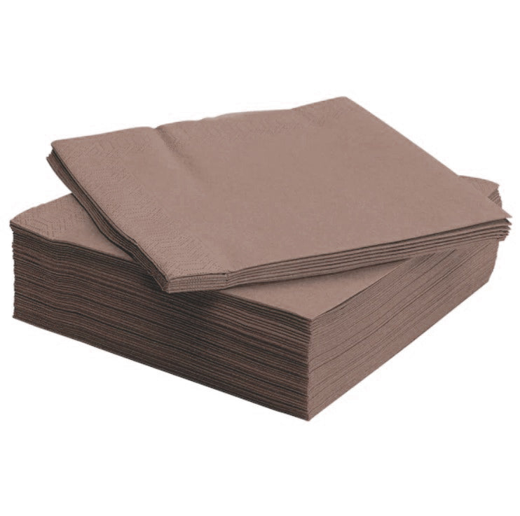 Servetele MANK maro, 40x40 cm, impaturite in 8 pliuri, (100buc/set)