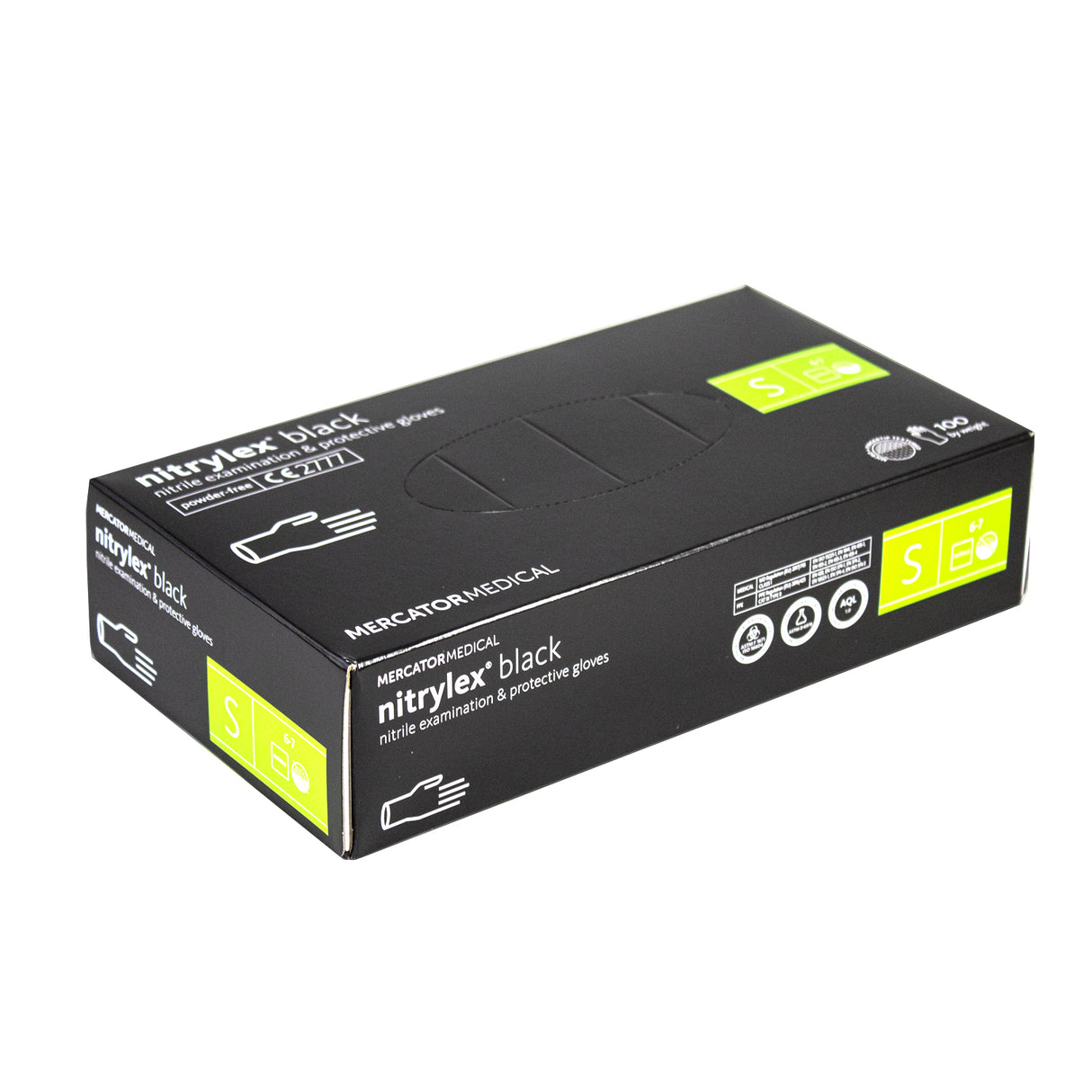 Manusi, Nitrylex, negre, marimea S, (100buc/set)