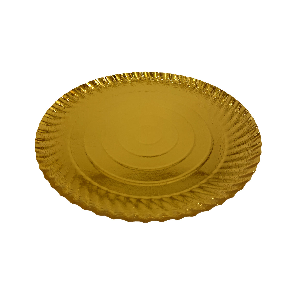 Farfurie din carton, aurie, 30 cm, (100buc/set)