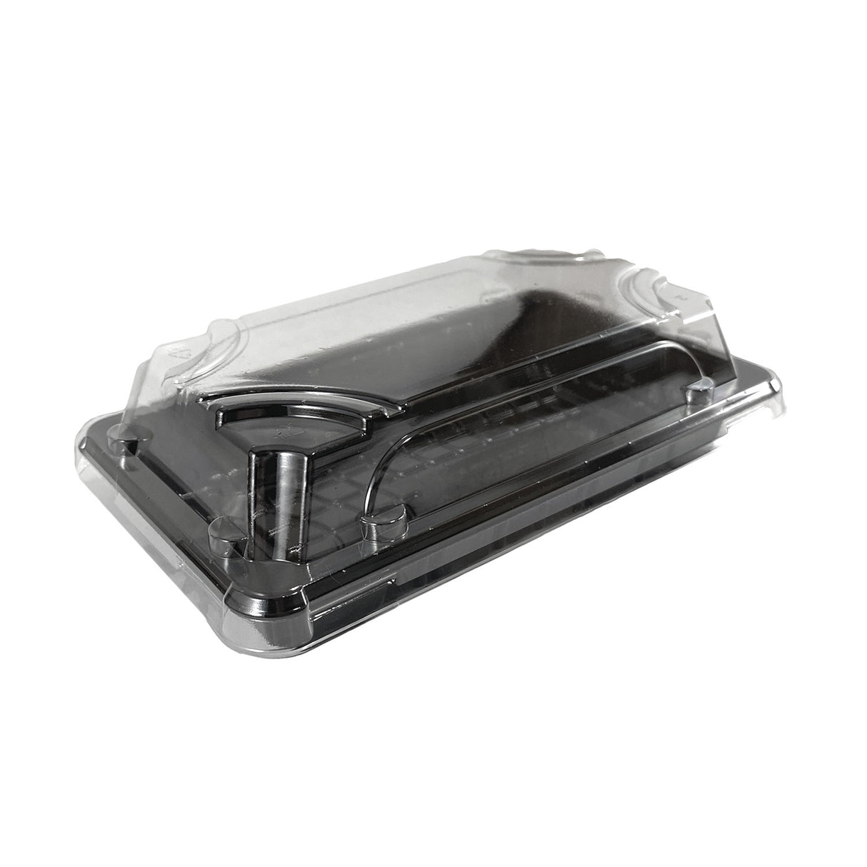 Caserola pentru sushi cu capac transparent, 16x9 cm, (100 buc/set)