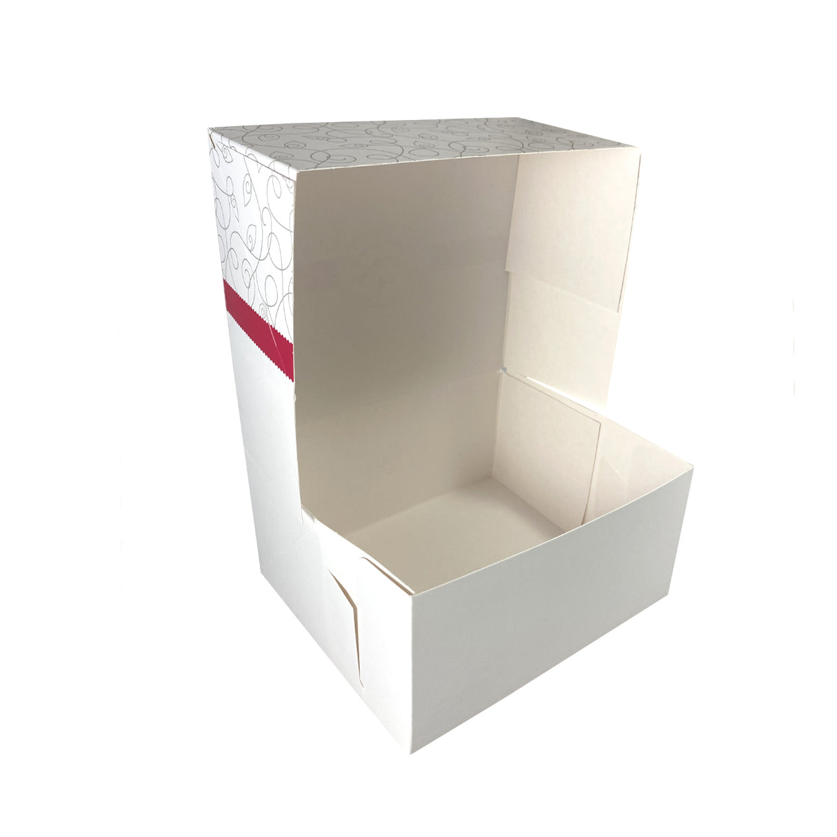 Cutie pentru prăjituri, Diamond, alb, 16x14x8 cm