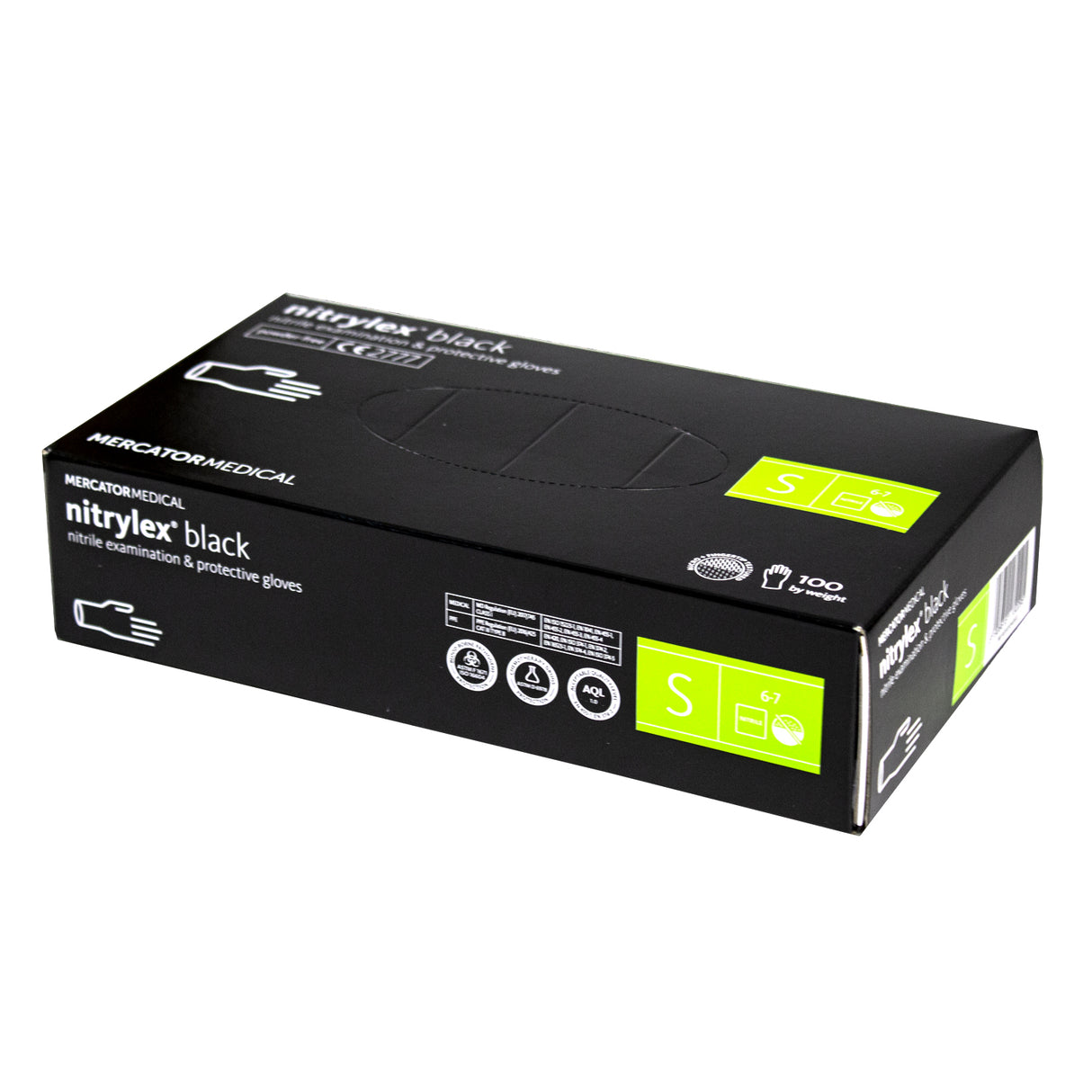 Manusi, Nitrylex, negre, marimea S, (100buc/set)