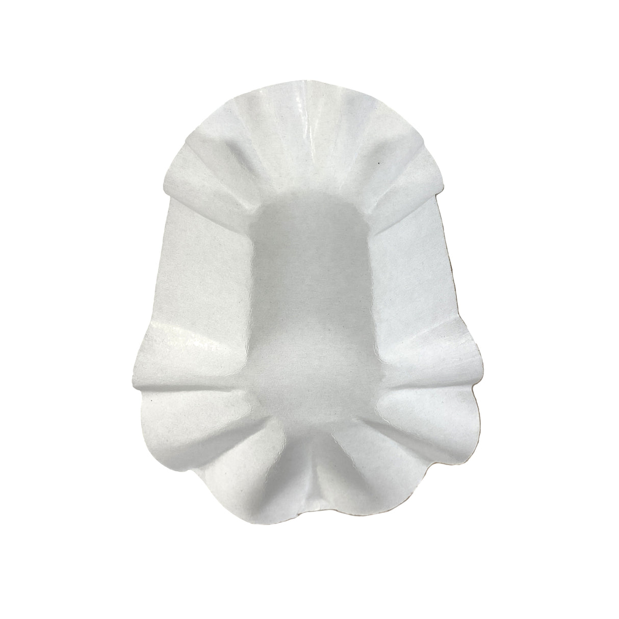 Tăviță pentru prăjituri, ovală, alb, 12x5 cm, (100buc/set)