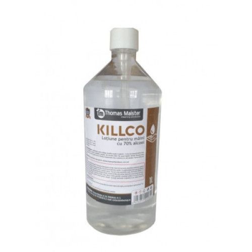 Lotiune gel pentru maini cu alcool 70% KILLCO 1 litru