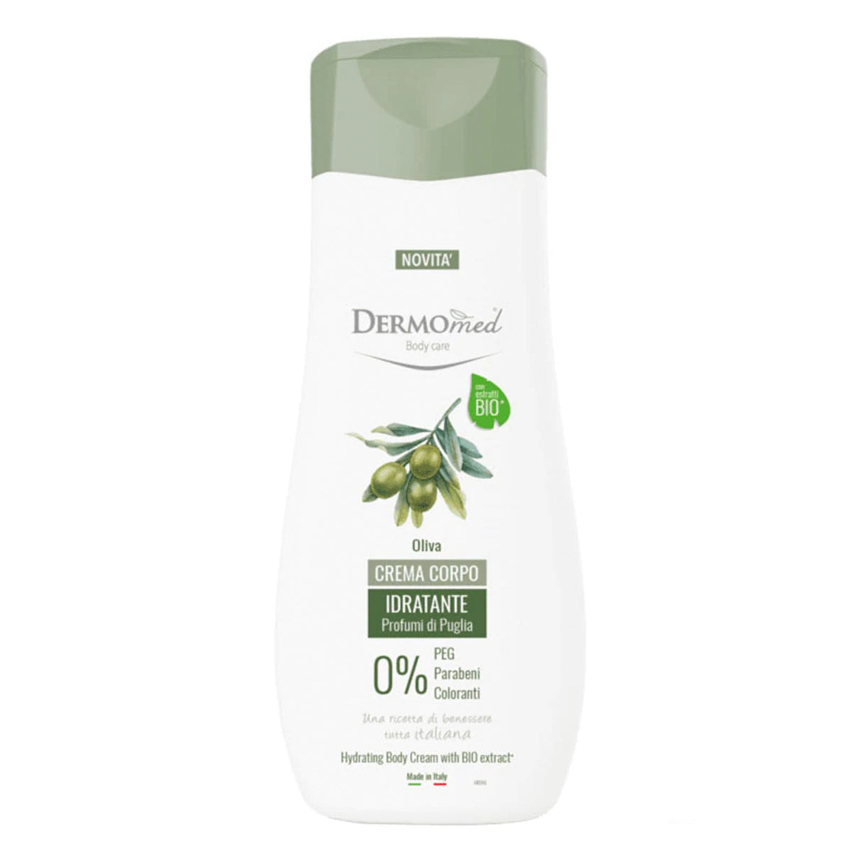 Crema de corp bio, Dermomed, Oliva, 250 ml