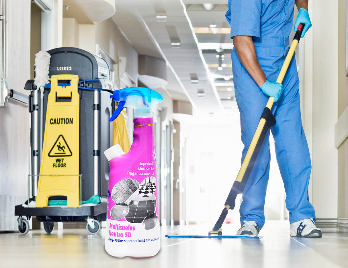 Detergent pardoseli superconcentrat NEUTRAL 5D CONCENTRALIA® 425 ml, fara clatire, cu parfum intens