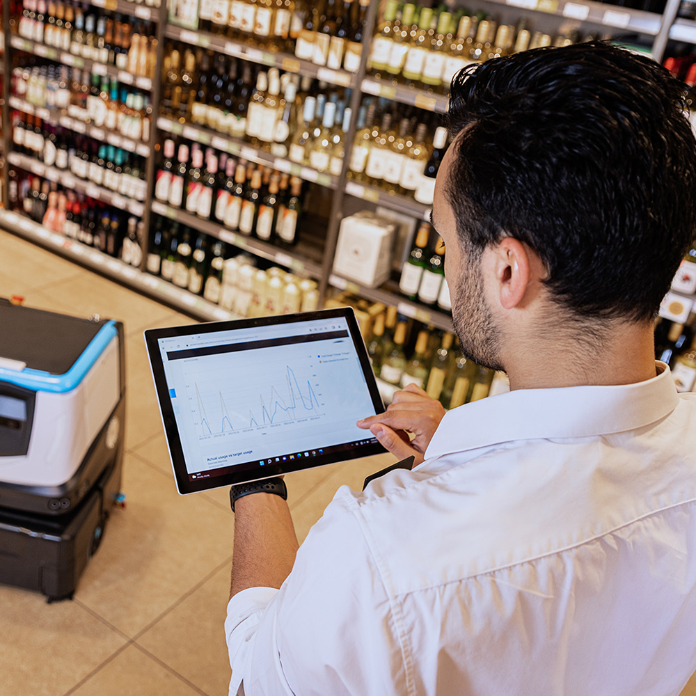 Robot autonom profesional de spălat pardoseli, Cobi 18, funcții A.I, uz comercial