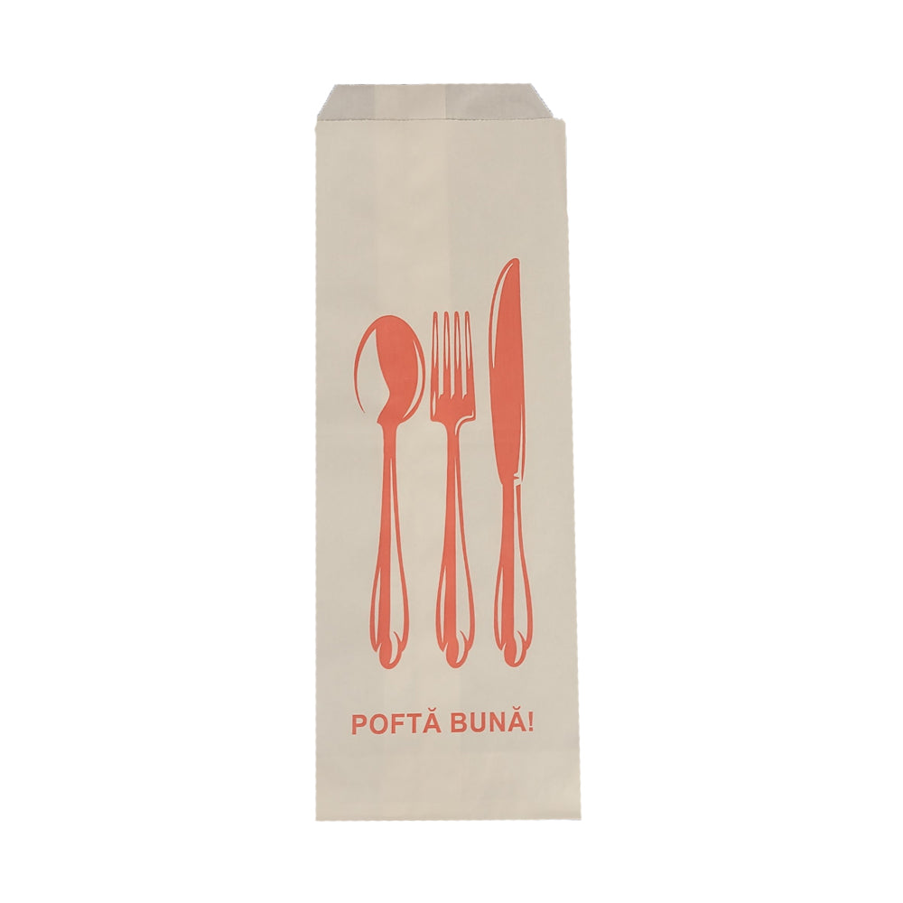 Port tacâm din hârtie albă, 9x26cm, (100buc/set)