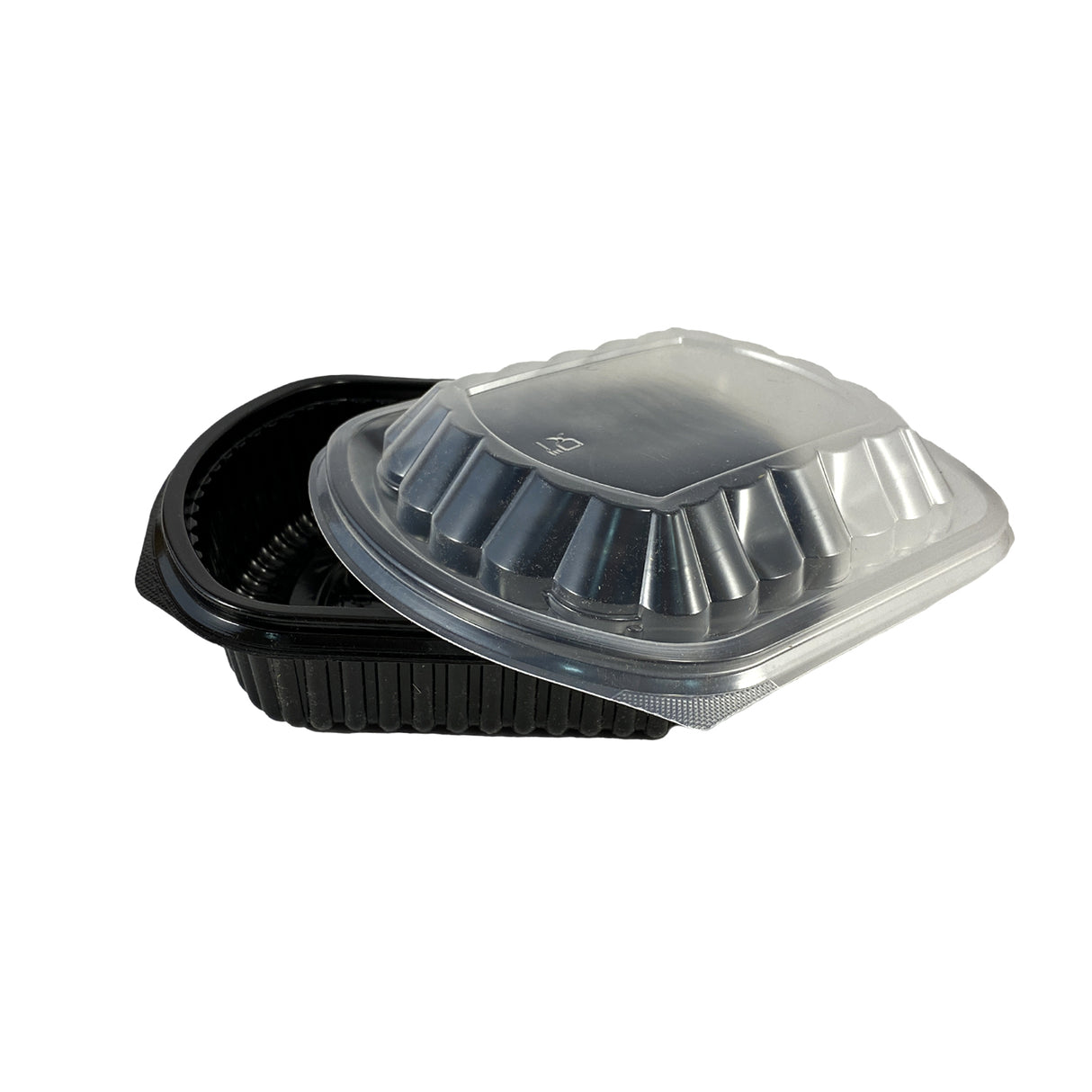 Caserolă, oval, PP negru, 1000 cc, (50buc/set)