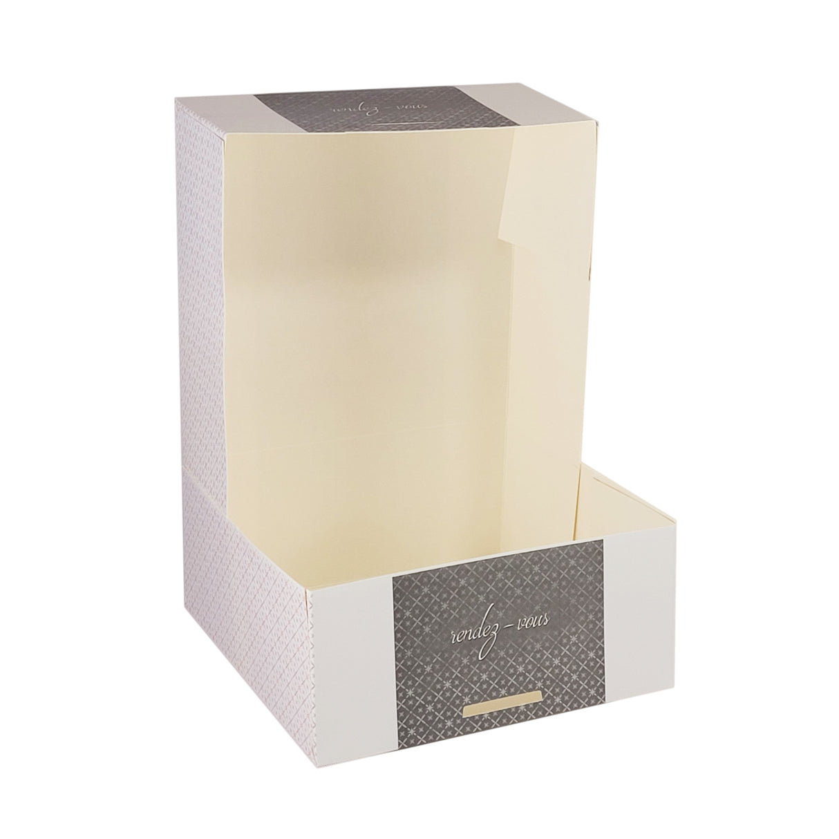 Cutie pentru prăjituri Rendez Vous, cu capac atașat, 18x18x8cm