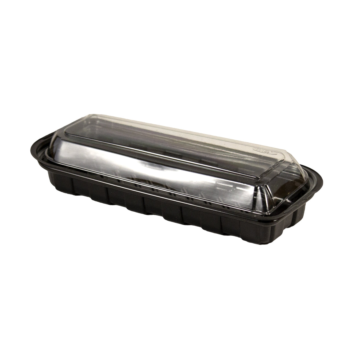Caserolă cu capac transparent, negru, 500 cc, (50buc/set)