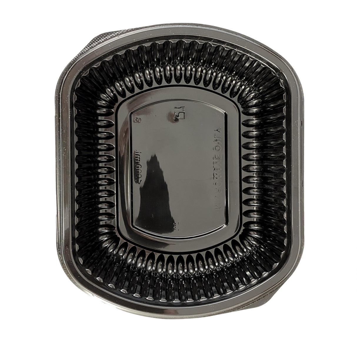 Caserolă, oval, PP negru, 1000 cc, (50buc/set)