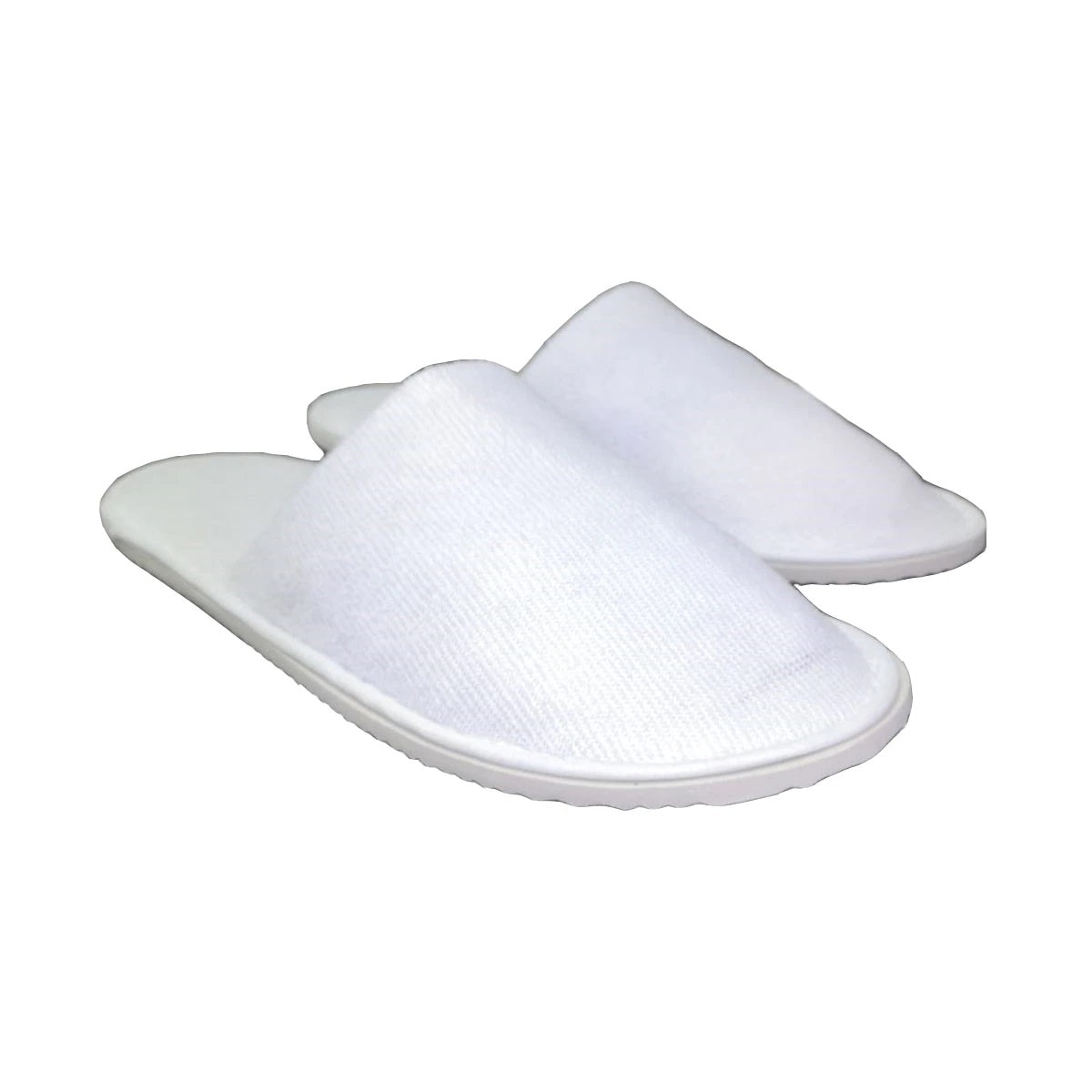 Papuci hotelieri, din frotir, inchisi in fata