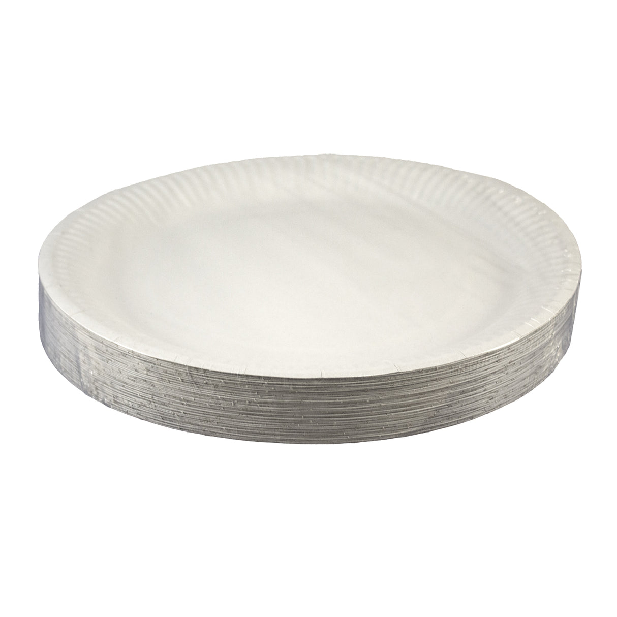 Farfurie din carton, alba, 23 cm, (12buc/set)