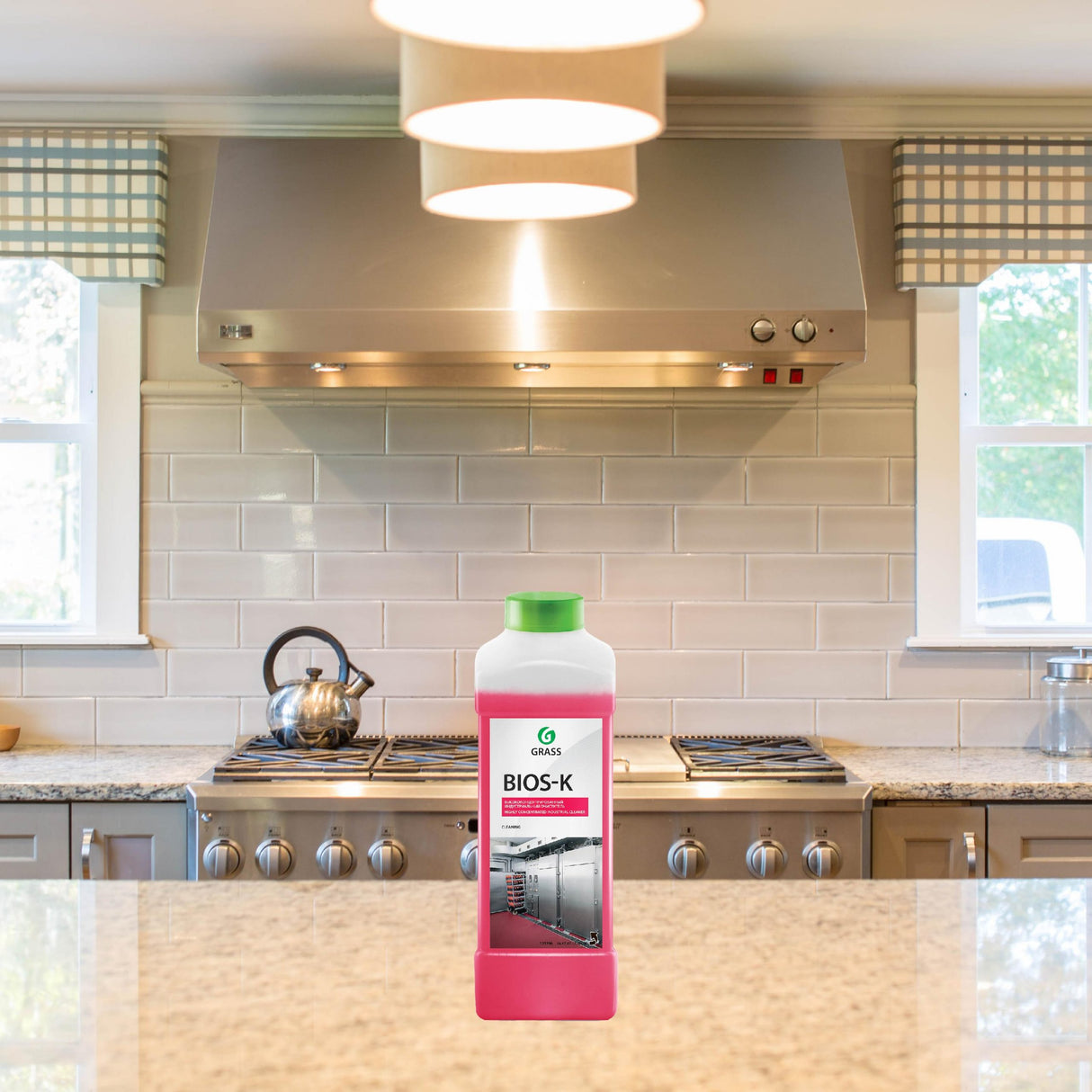 Detergent degresant alcalin, pentru zonele industriale, Grass Bios K, 1L