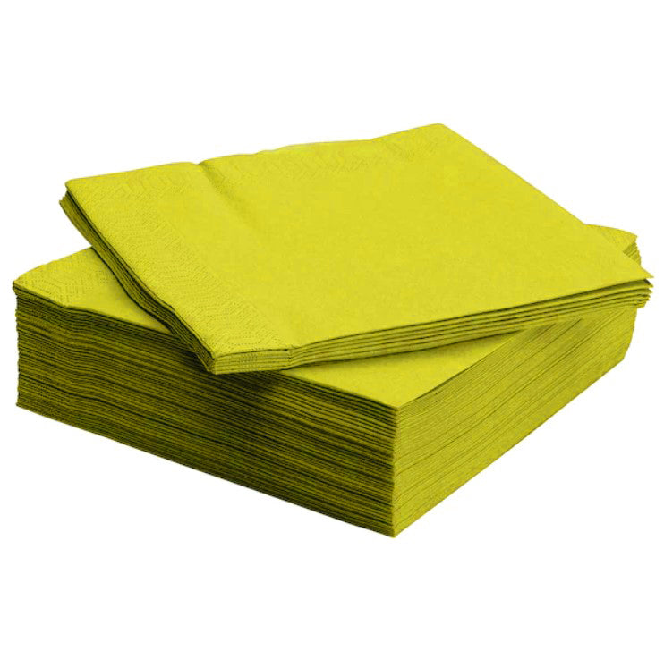 Servetele MANK Tissue galben, 40x40 cm, impaturite in 4, (100buc/set)