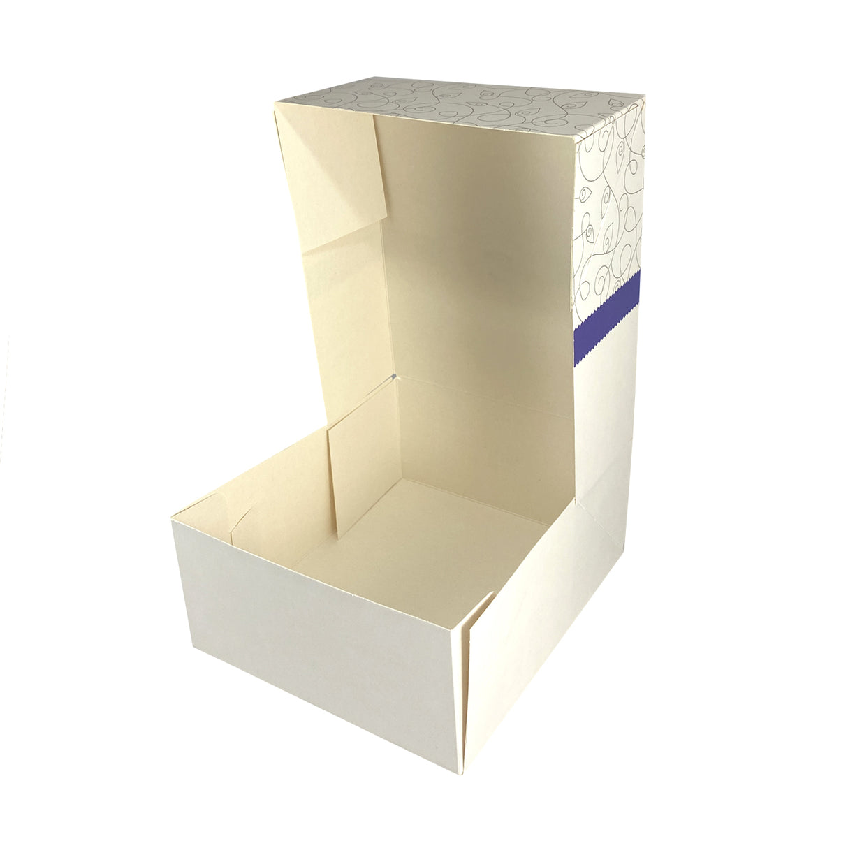 Cutie pentru prăjituri, Diamond, alb, 26x26x8 cm