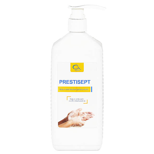 Sapun lichid dezinfectant PRESTISEPT 1L GM2000 antiseptic igienic si chirurgical pentru maini si tegumente