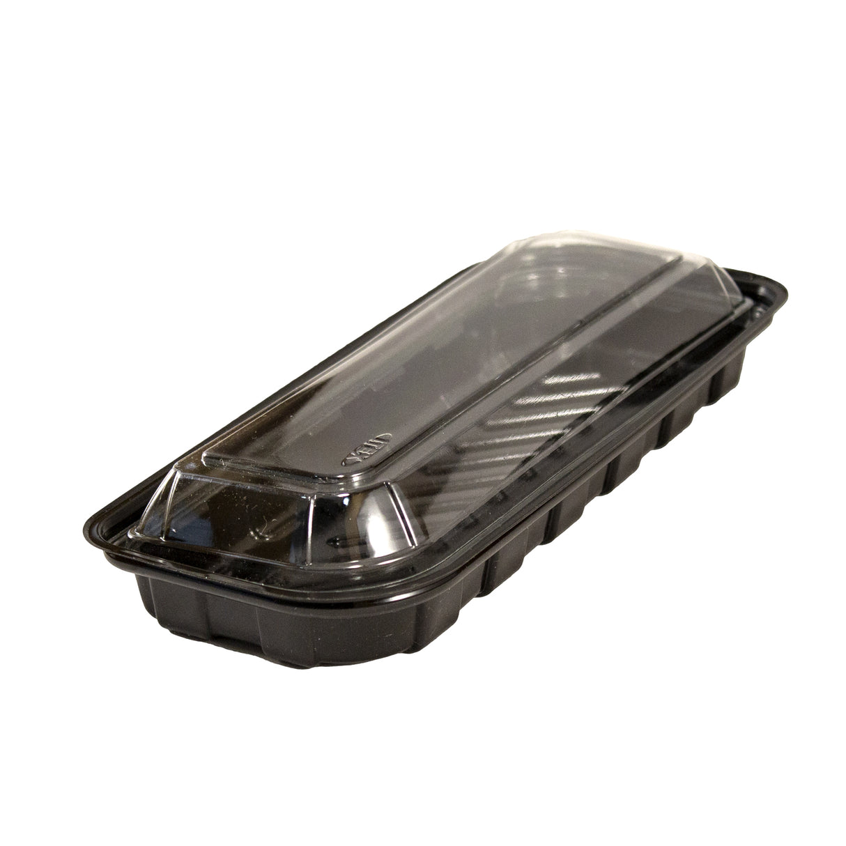 Caserolă cu capac transparent, negru, 500 cc, (50buc/set)