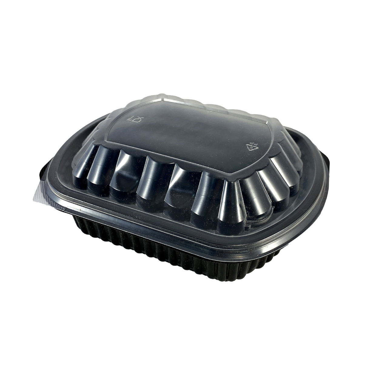 Caserolă, oval, PP negru, 1000 cc, (50buc/set)