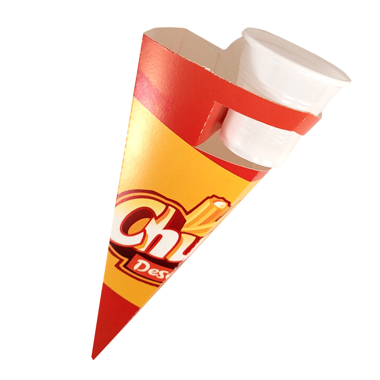 Cornet Churros, Kraft natural, Multicolor, 21x8 cm, (250buc/set)