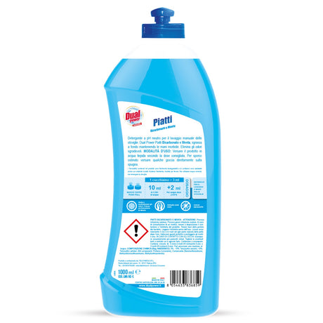 Detergent pentru vase concentrat de menta, Dual Power, 1 L