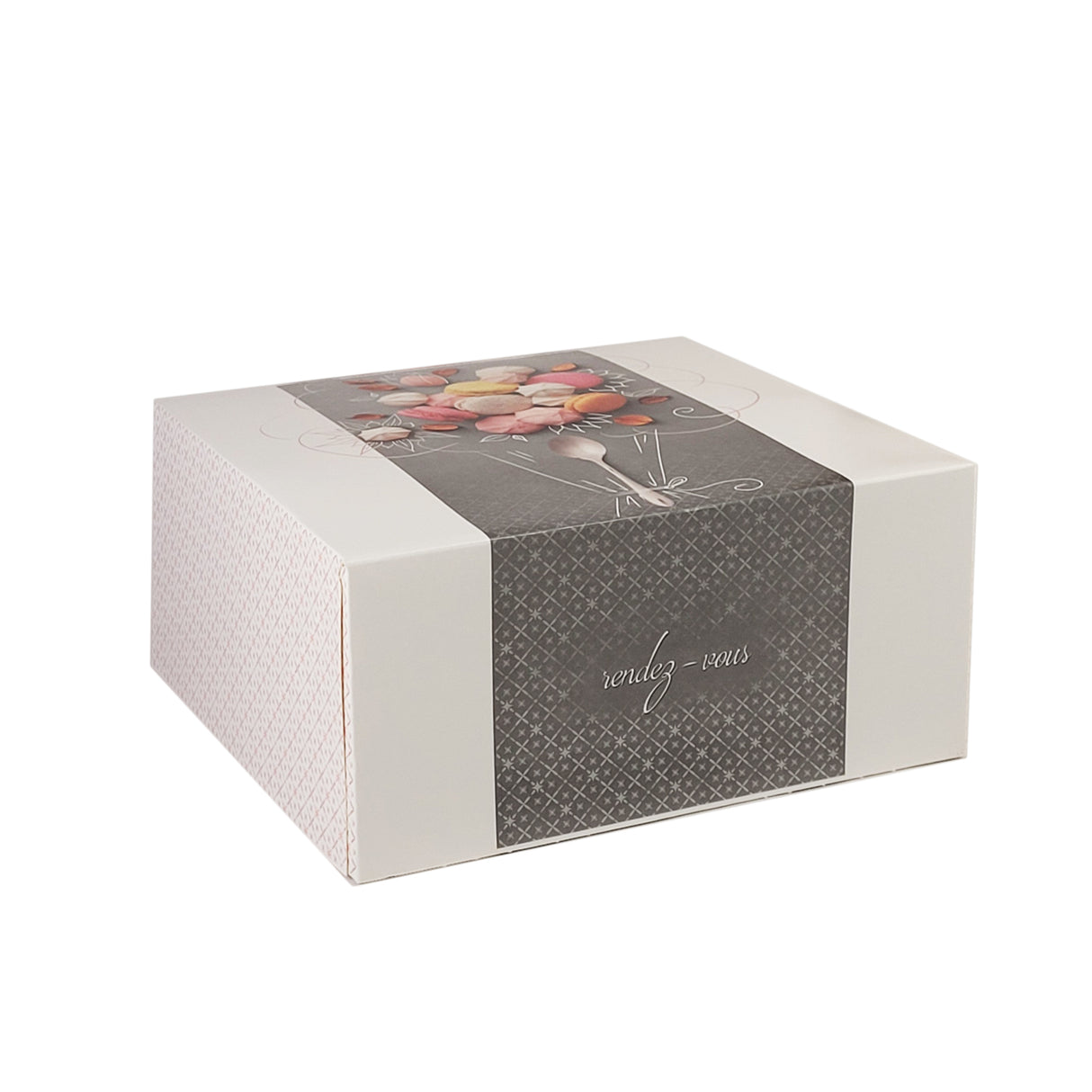 Cutie pentru prăjituri Rendez Vous, cu capac atașat, 18x18x8cm