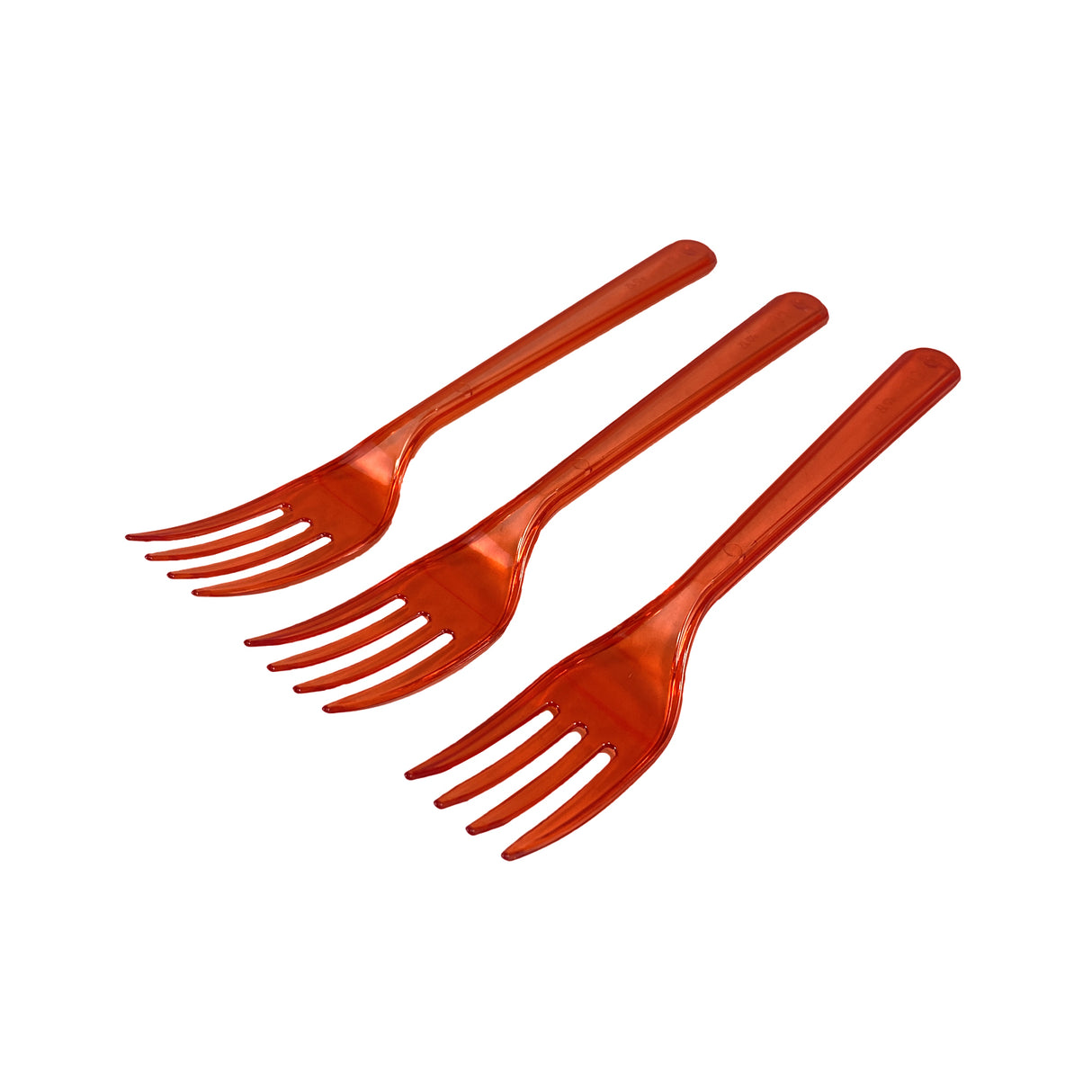 Furculita cristal, rosie, (25buc/set)