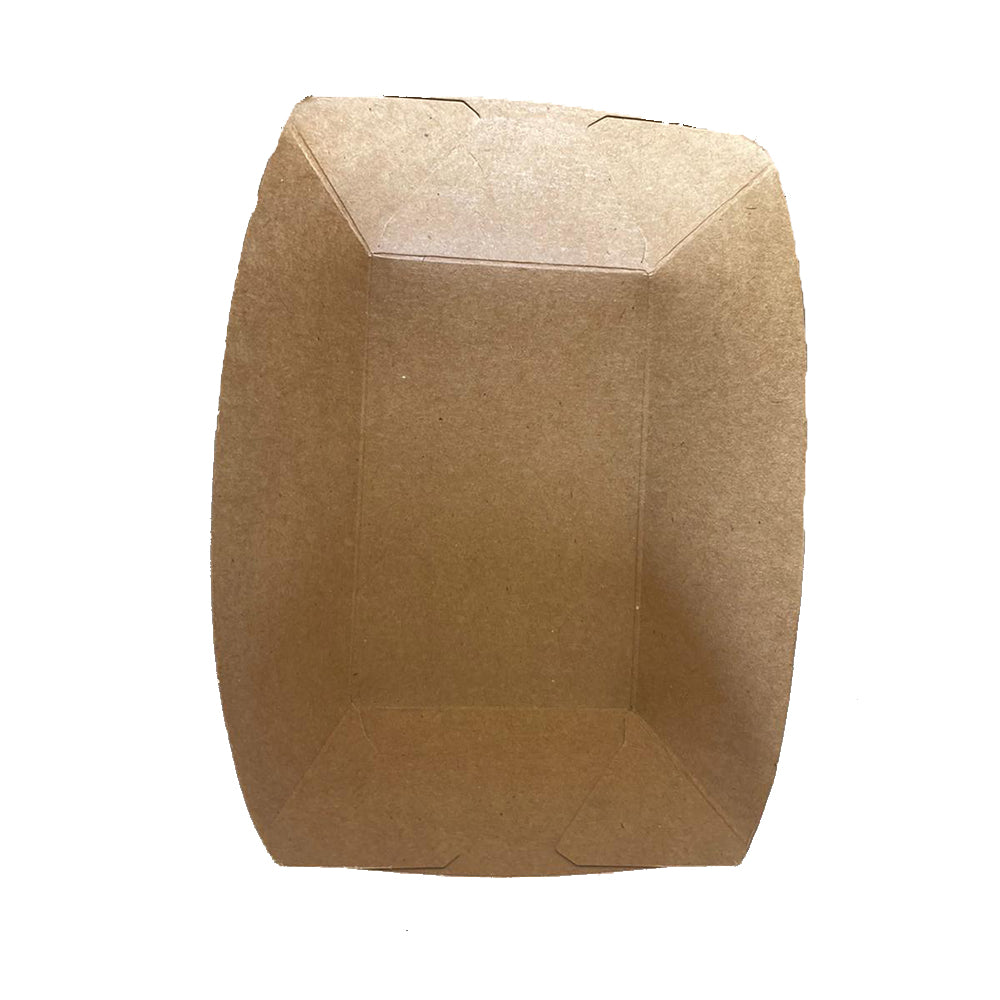 Cutie pentru catering, bărcuță, kraft, L, 1200cc, (250 buc/set)