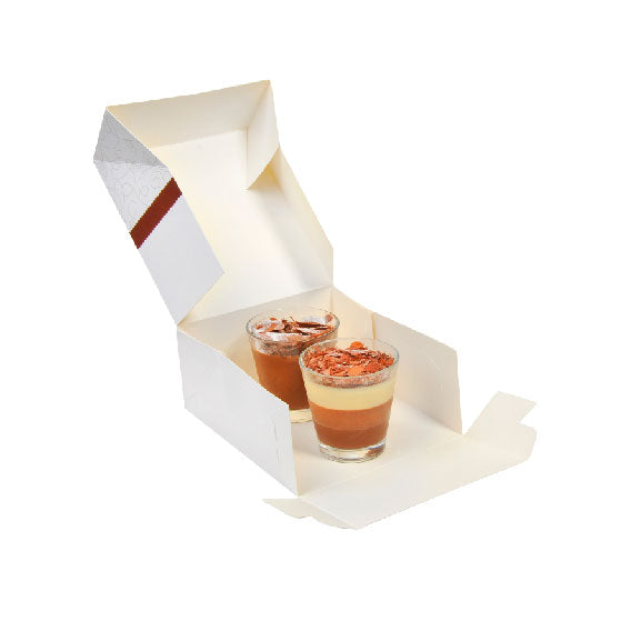 Cutie pentru prăjituri, Diamond, alb,16x19x8 cm