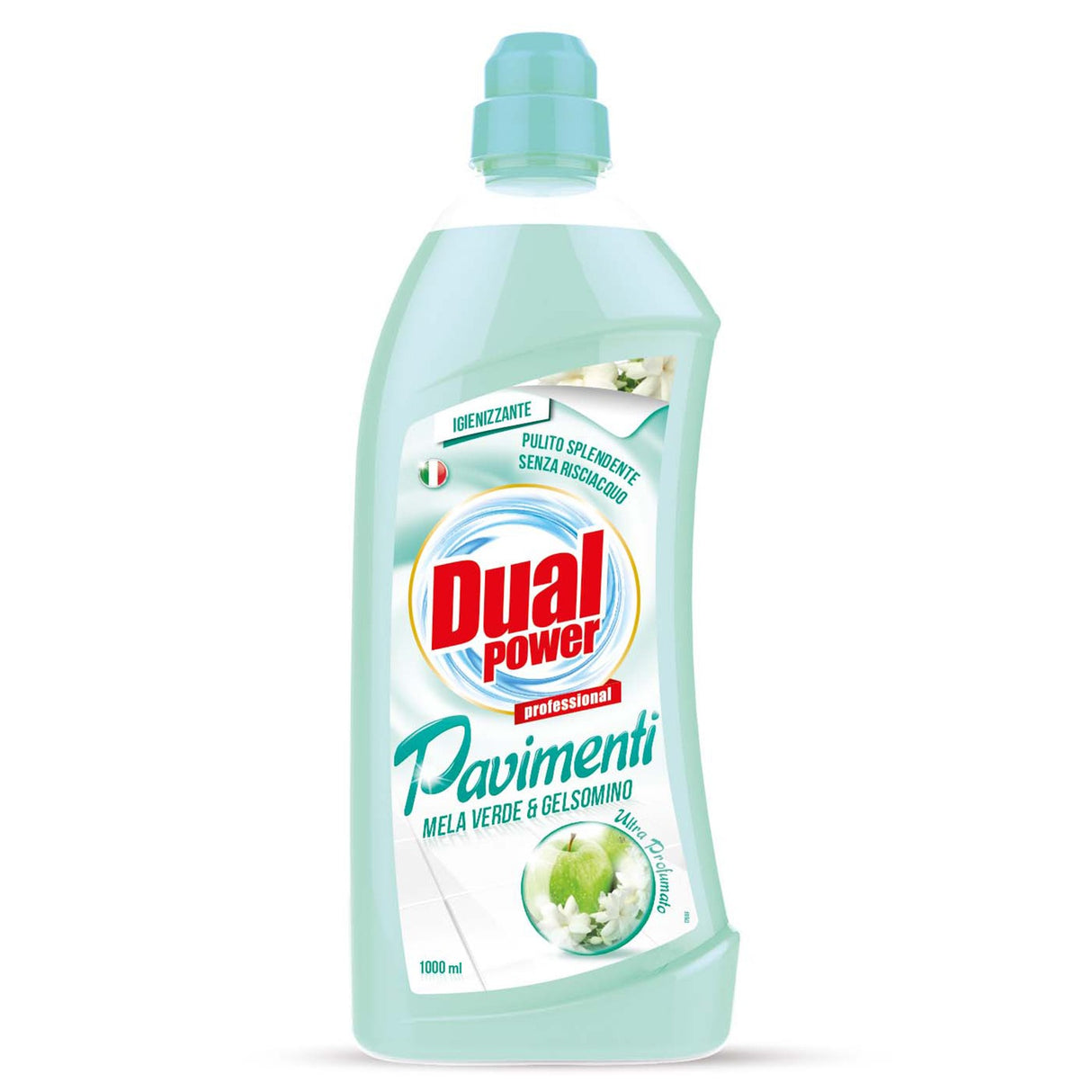 Detergent pentru pardoseli, mar verde si iasomie, Dual Power, 1 L