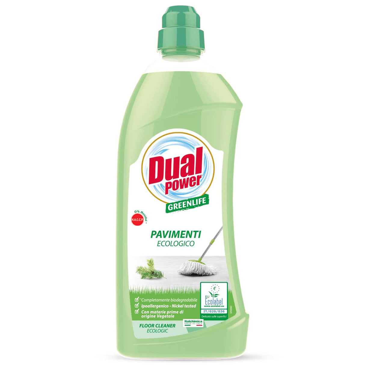Detergent pentru pardoseli hipolergenic, Dual Power, 1 L