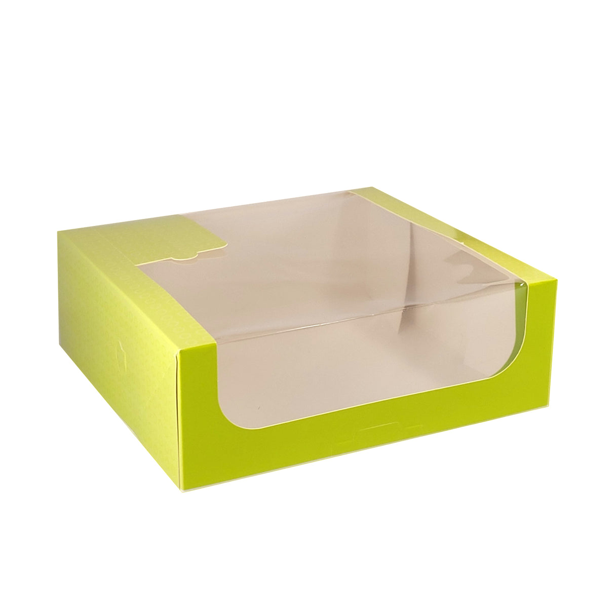 Cutie pentru prăjituri, HAUTE VISION, cu fereastră, verde, 28x28x10cm