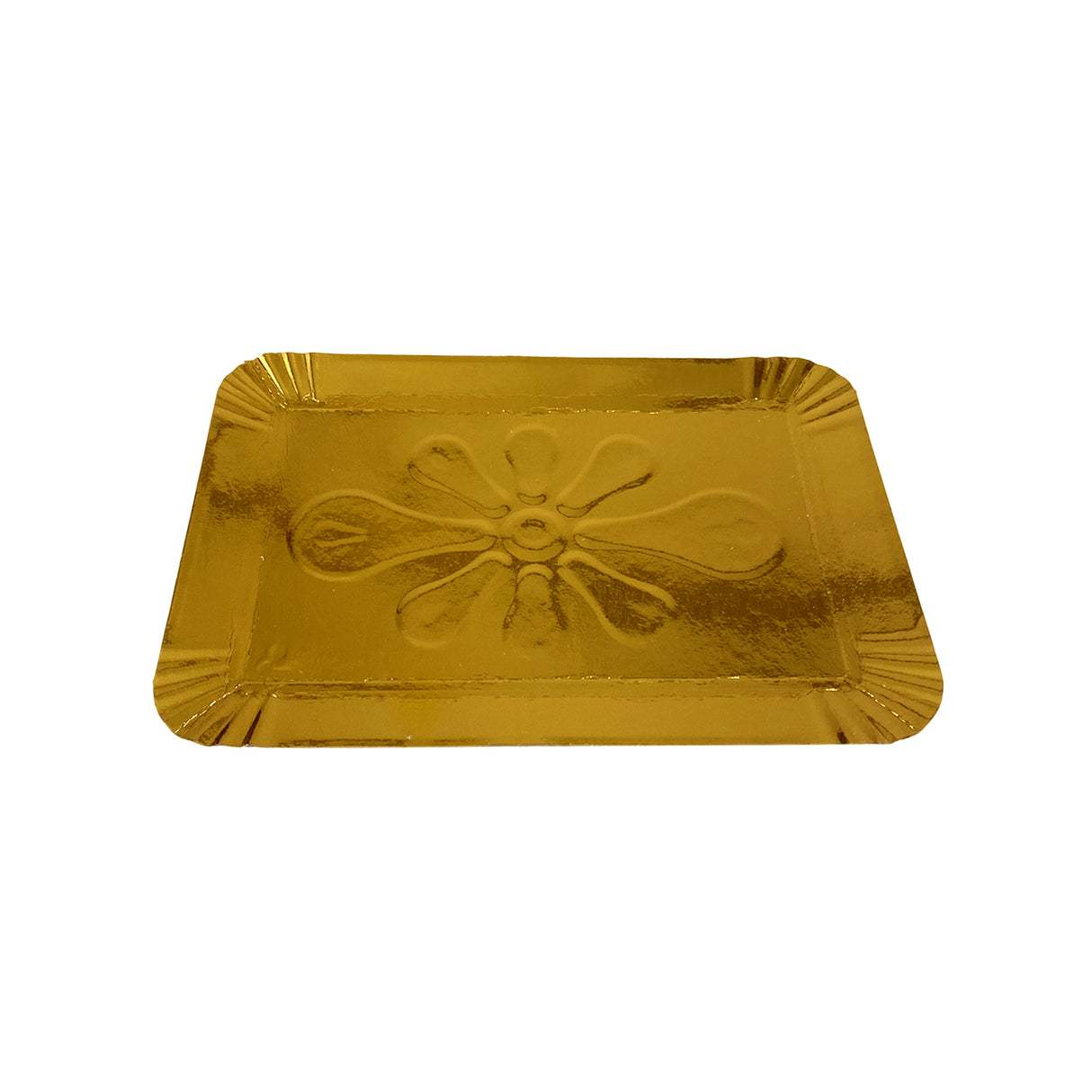 Tăviță pentru prăjituri, din carton, auriu, 24x23 cm, (100buc/set)