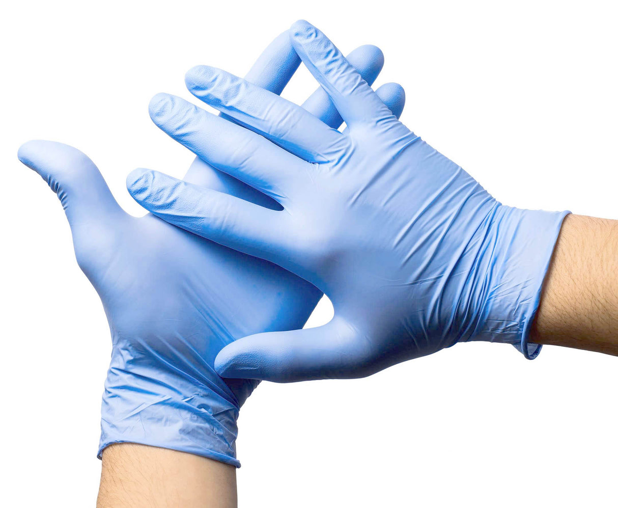 Manusi nitril albastre, nepudrate, NITRYLEX XS, medicale, pentru examinare, de unica folosinta, (200buc/set)