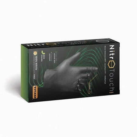 Nitro Touch Grasper, mănuși din nitril, negre, mărimea L