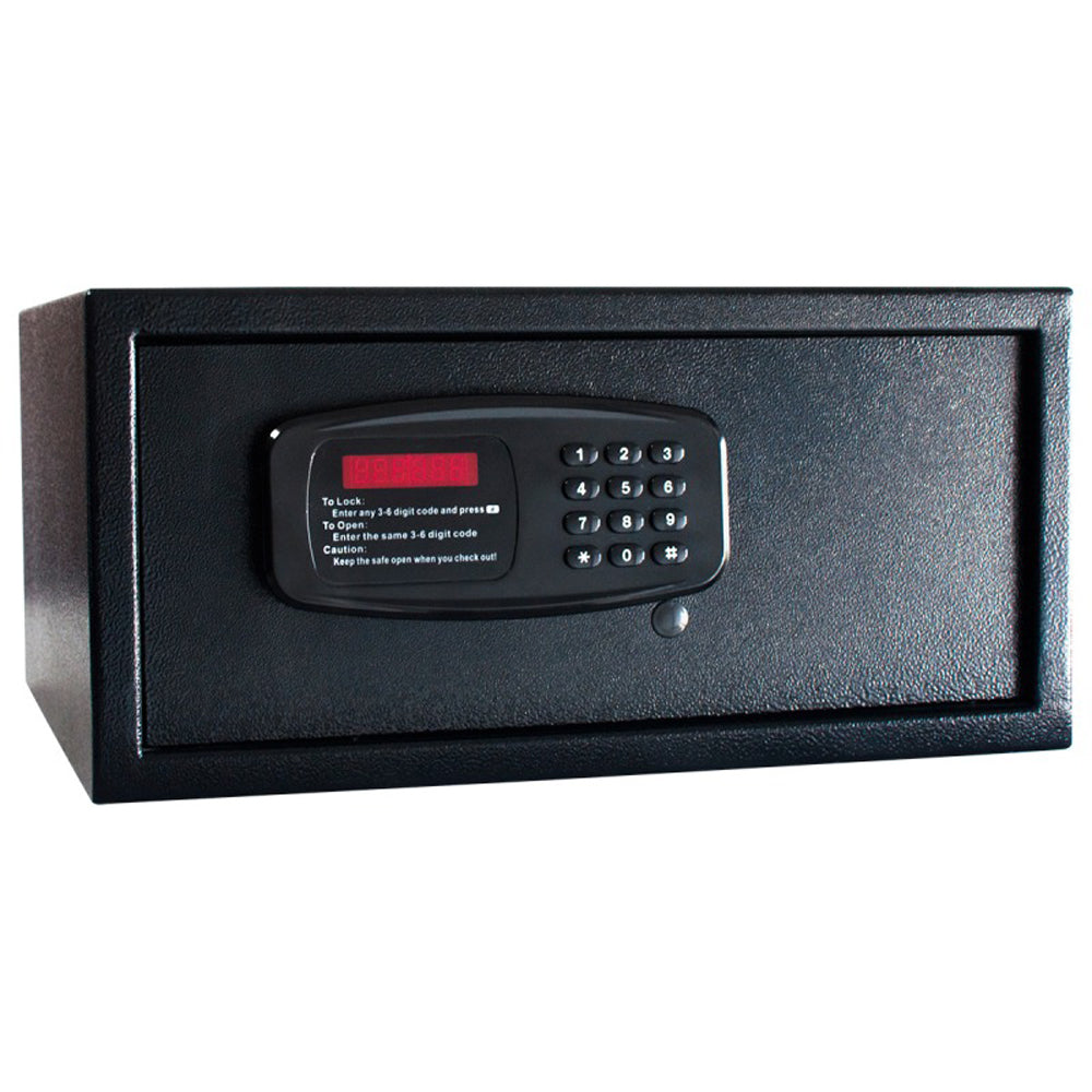 Seif hotelier digital, display LED, Esenia, negru